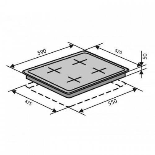 Варочная поверхность Ventolux HSF640-L3 C (WH)