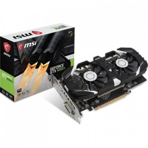 Видеокарта MSI GeForce GTX 1050 Ti 4096Mb DUAL FANS OC (GTX 1050 Ti 4GT OCV1)