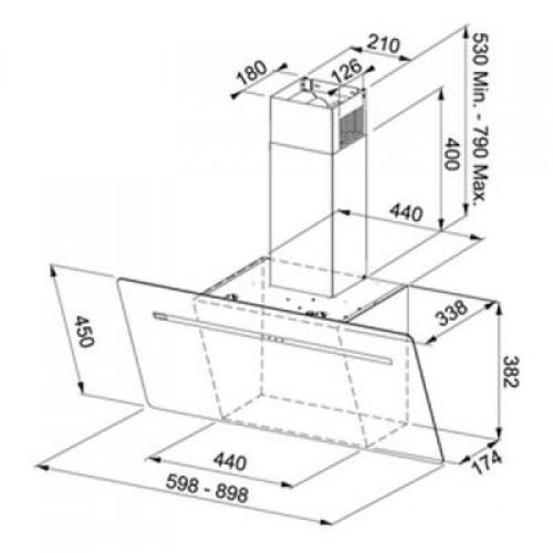 Вытяжка Franke Smart FPJ 905 V BK/BG (110.0441.355)