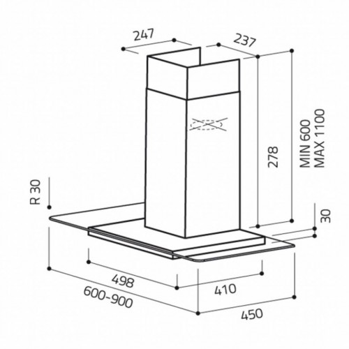 Вытяжка Elica FLAT GLASS IX A/60