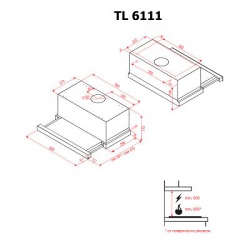 Вытяжка Perfelli TL 6111 I