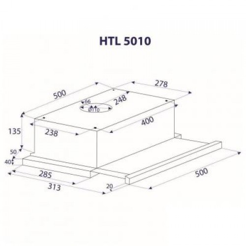 Вытяжка MINOLA HTL 5010 FULL INOX 430