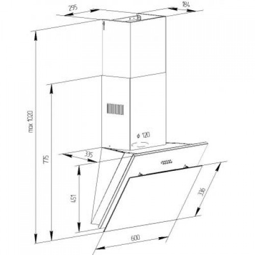 Вытяжка Pyramida NR-MG 60 M IV