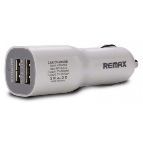 Автомобильное зарядное устройство Remax RCC201 2USB 2.1A Mini Car Charger mini White