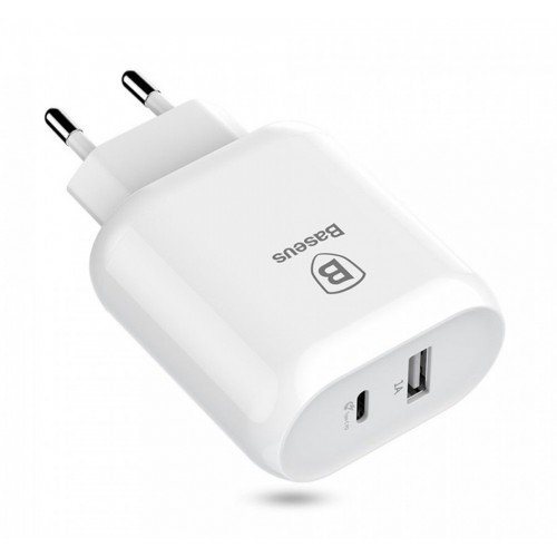 Сетевое зарядное устройство Baseus Bojure Series 23W 2USB White