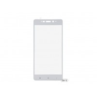 Защитное стекло (NP) цветное Xiaomi Redmi Note 5A Prime (белый)