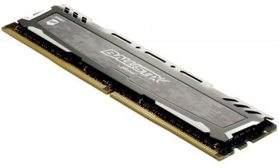 Crucial DIMM 8Gb DDR4 PC2666 Ballistix Sport LT Gray (BLS8G4D26BFSBK)
