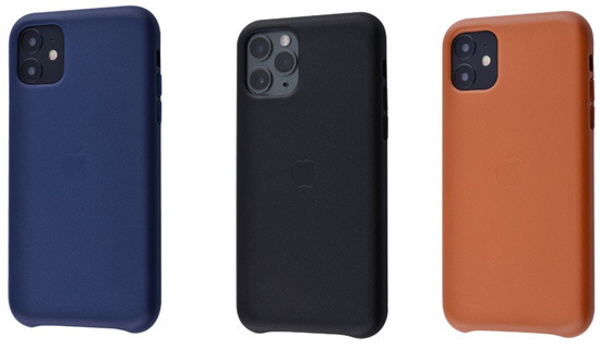 Чехол для Apple iPhone 11 Pro Max Leather Case Midnight Blue Copy