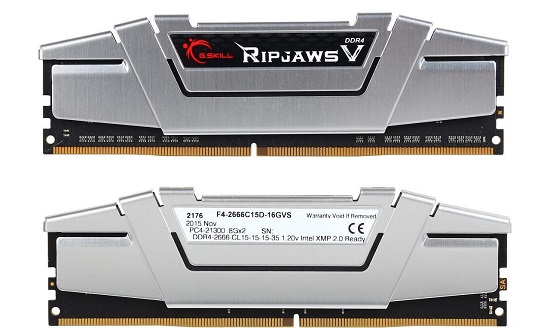 G.Skill DIMM 16Gb KIT(2x8Gb) DDR4 PC2666 Ripjaws V (F4-2666C15D-16GVS)
