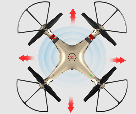 Квадрокоптер Syma X8HC Gold