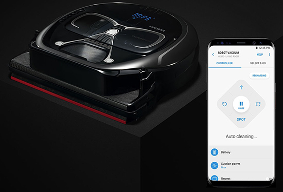 Пылесос Samsung POWERbot VR7000 Darth Vader Edition (SR1AM7040W9)