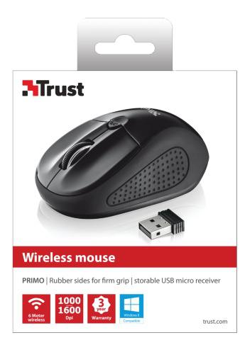 Trust Primo Wireless Mouse Black (20322)