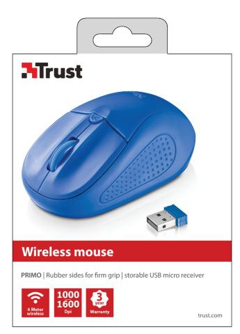 Trust Primo Wireless Mouse Blue (20786)