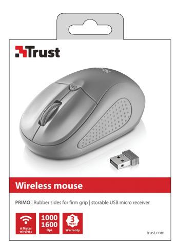 Trust Primo Wireless Mouse Grey (20785)