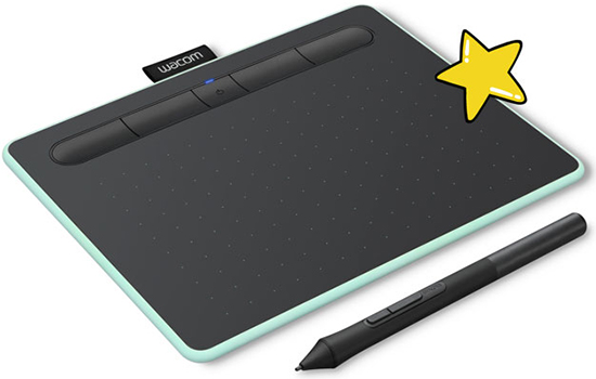 Графический планшет Wacom Intuos M Bluetooth Pistachio (CTL-6100WLE-N)