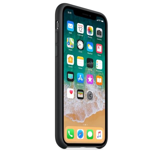 Apple iPhone X Silicone Case Black