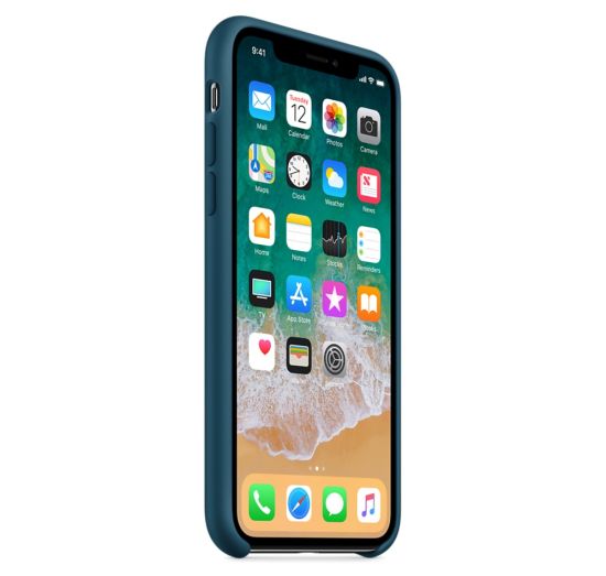 Apple iPhone X Silicone Case Sea Blue