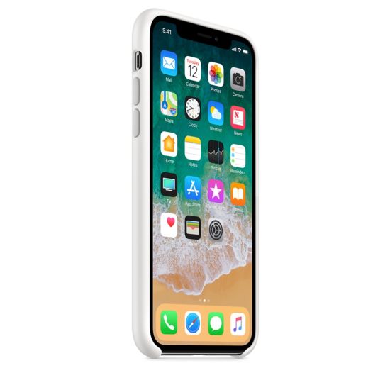 Apple iPhone X Silicone Case Sea White