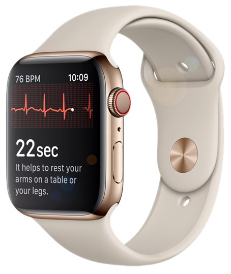 Apple Watch Series 4 (GPS + Cellular) 40mm Space Gray Aluminum Case with Black Sport Loop (MTUH2)