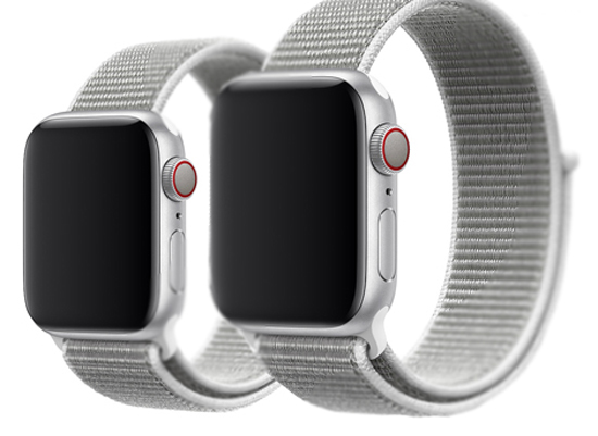 Apple Watch Series 4+ LTE 40mm Silver Aluminum Case with Seashell Sport Loop (MTVA2/MTUD2)