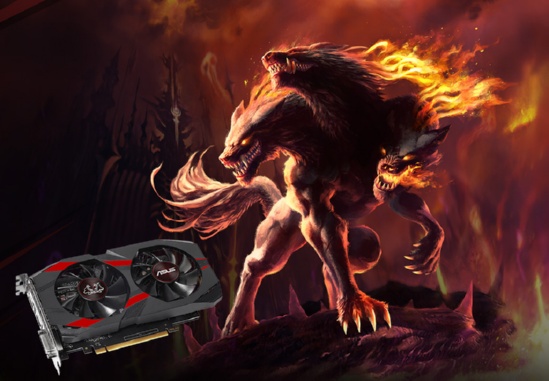 ASUS GeForce GTX 1050 Ti CERBERUS OC 4GB