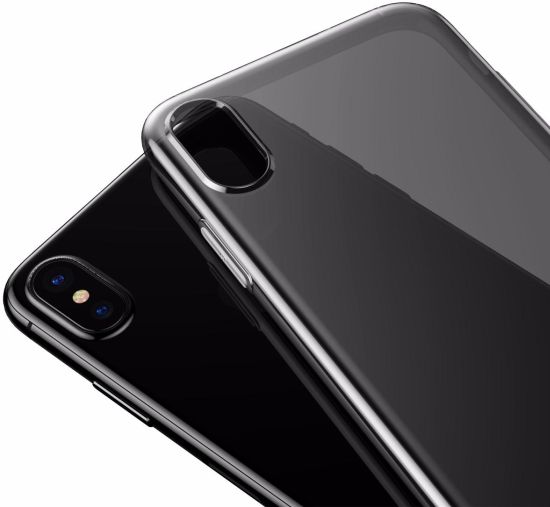 Baseus Simple Series Case (ARAPIPHX-B01) для iPhone X (Transparent Black)