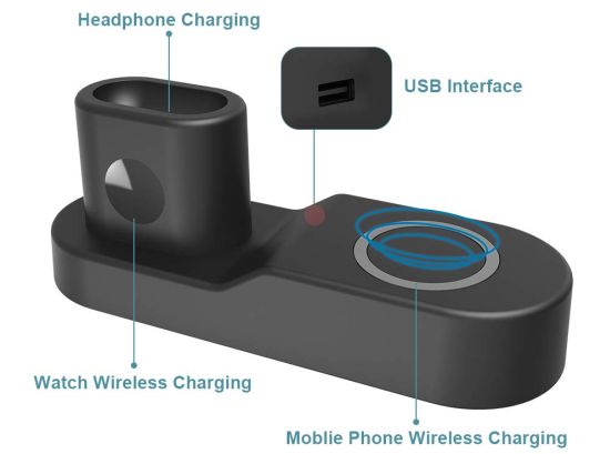 Ecke Wireless Charger 4 в 1