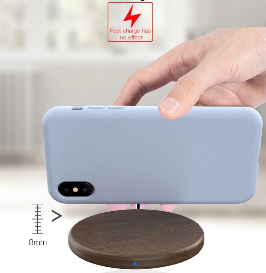 Keysion Walnut Fast Wireless Charging Pad