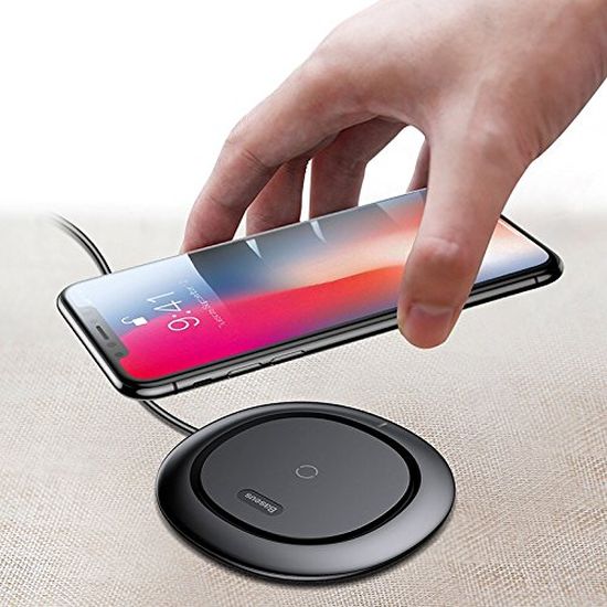 Беспроводное ЗУ для мобильных телефонов Baseus Wireless Charging Stand Round Black (WXFD-01/WXIX-01)