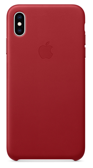 Чехол Apple iPhone XS Max Leather Case - PRODUCT RED (MRWQ2)