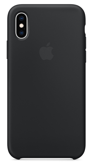 Чехол Apple iPhone XS Silicone Case - Black (MRW72)