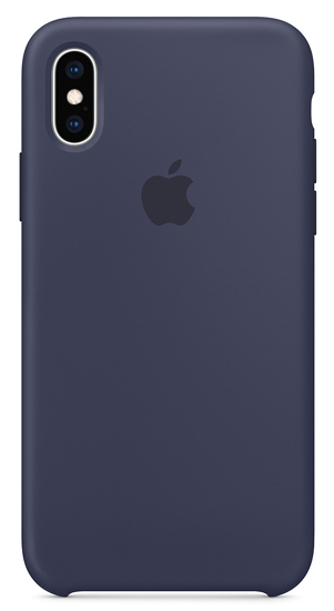 Чехол Apple iPhone XS Silicone Case - Midnight Blue (MRW92)