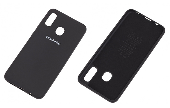 Чехол для Samsung Galaxy A30 Silicone Cover Black