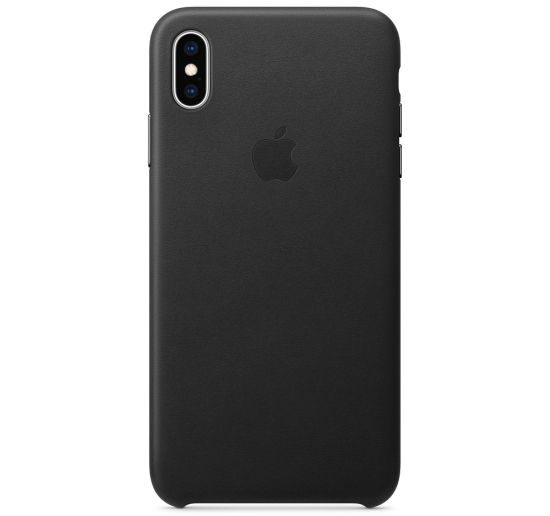 Apple iPhone XS Max Leather Case - Black