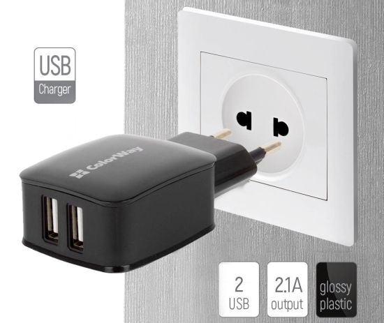 ColorWay 2 USB 2.1 A Black