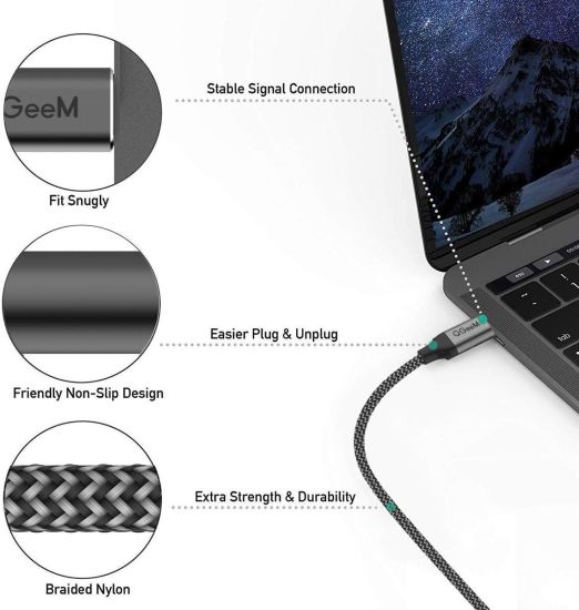 Кабель QGeeM USB Type-C to Displayport