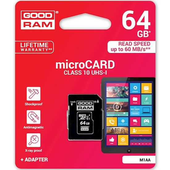 Карта памяти GOODRAM 64 GB microSDXC