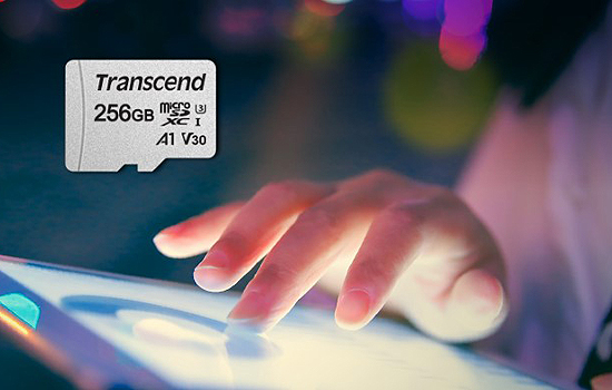 Карта памяти Transcend 256 GB microSDXC UHS-I U3 300S + SD Adapter TS256GUSD300S-A