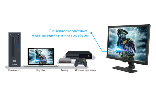 Монитор BenQ GL2780 (9H.LJ6LB.QBE)