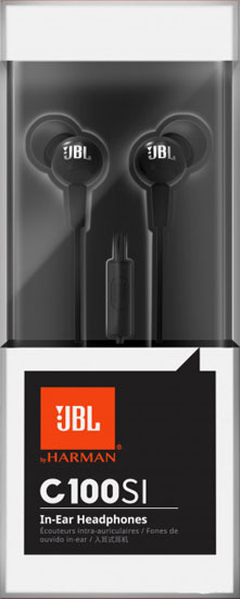 Наушники JBL C100SI Black (JBLC100SIUBLK)