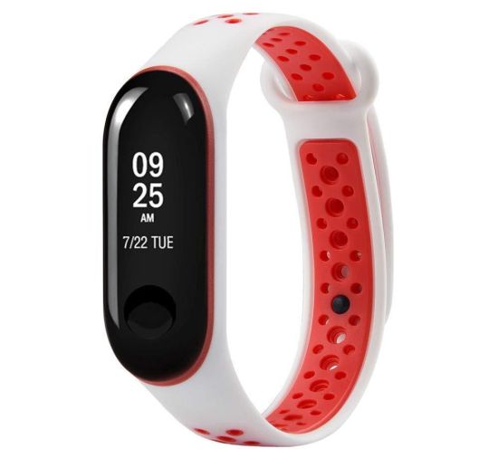 Ремешок для Xiaomi Mi Band 3 Nike White-Red