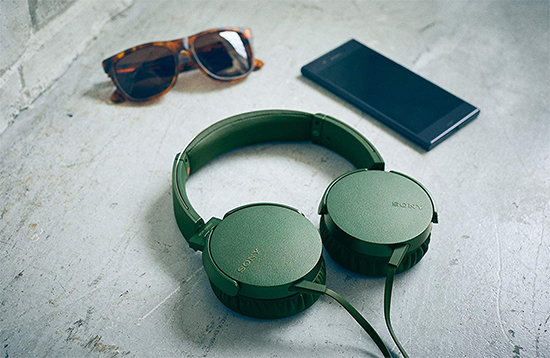 Sony MDR-XB550AP Green
