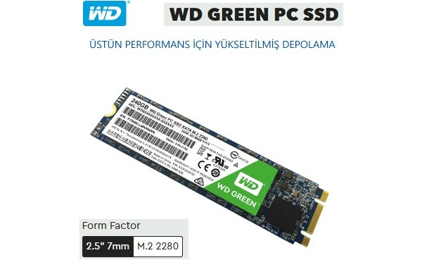 WD SSD Green 240 GB M.2 (WDS240G2G0B)