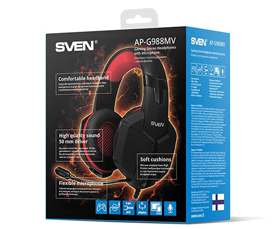 Sven AP-G988MV Black/Redbr /