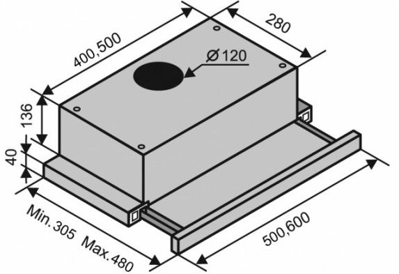 Ventolux GARDA 60 WH (620)