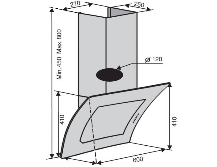 Ventolux Monti 60 BK (750) TC