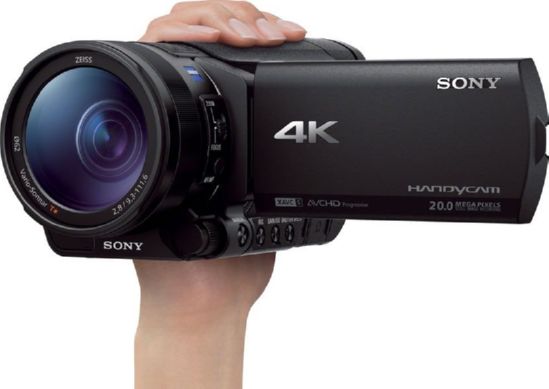 Видеокамера 4K Flash Sony Handycam FDR-AX100 Black