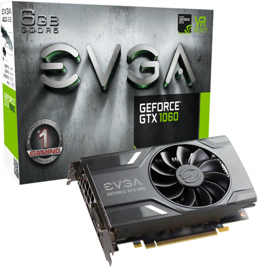 Видеокарта EVGA GeForce GTX 1060 GAMING (06G-P4-6161-KR)