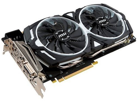 Видеокарта MSI GeForce GTX 1080 ARMOR 8G OC (912-V336-072)
