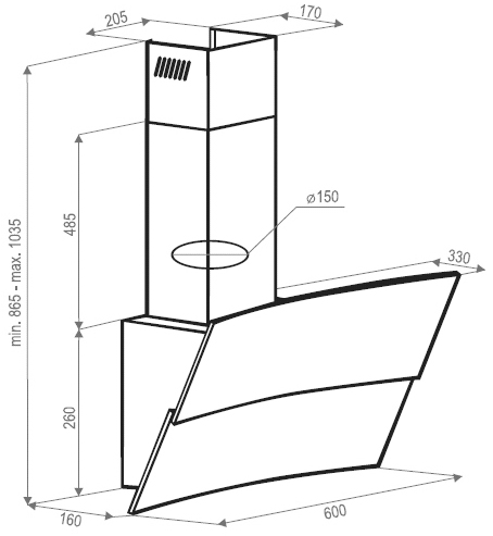 Perfelli DN 6261 BL